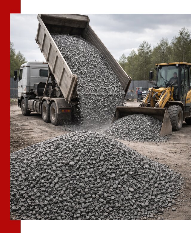 Доставка и продажа щебня гранитного в Павловском Посаде