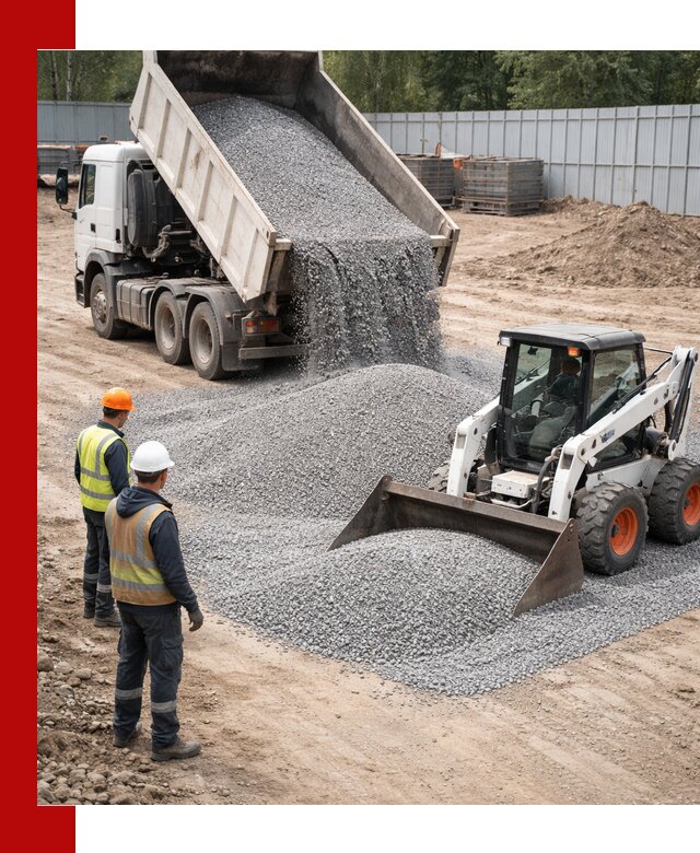 Доставка и продажа гранитного щебня фракции 0-5 в Павловском Посаде