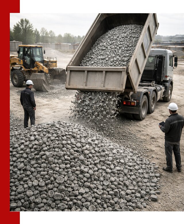 Доставка гранитного щебня фракции 20-40 в Павловском Посаде