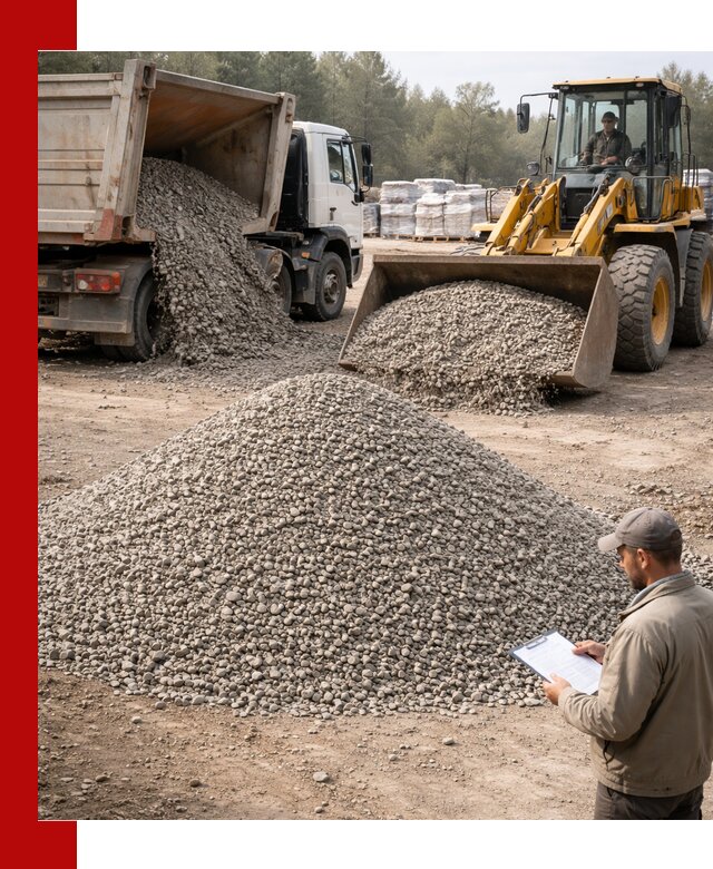 Гравийный щебень фракция 5–10 с доставкой в Павловском Посаде