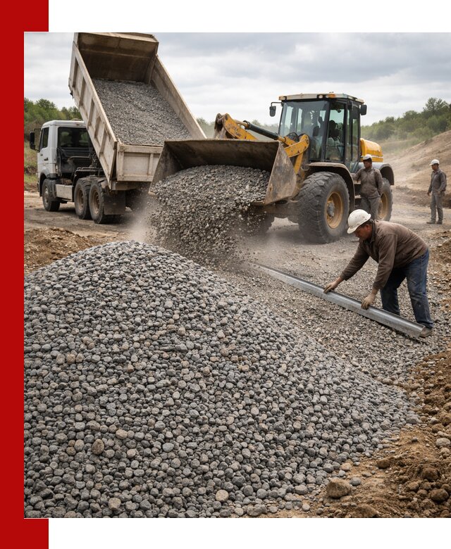 Гравийный щебень фракция 5-20 с доставкой в Павловском Посаде