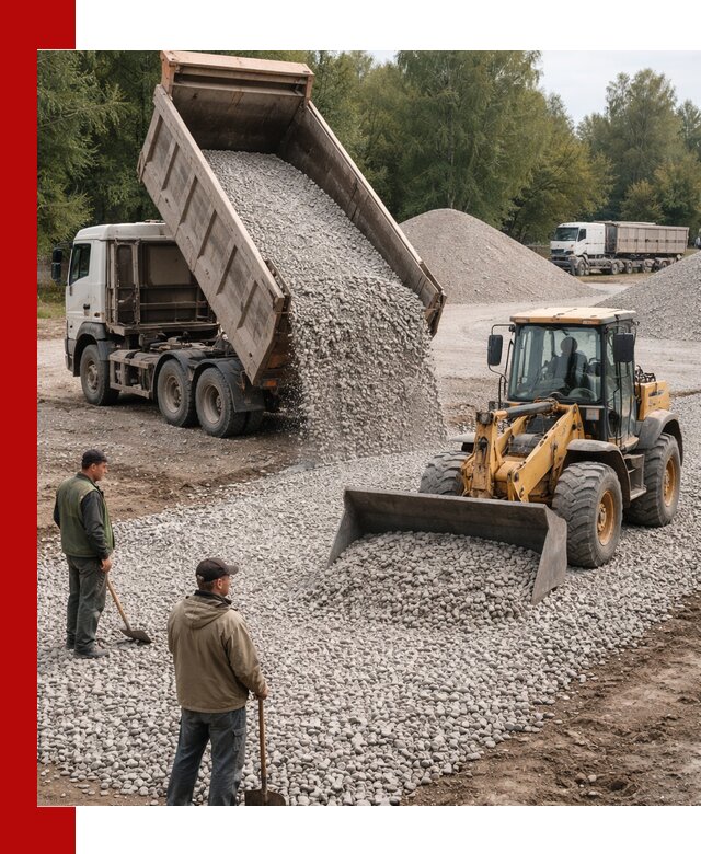 Купить гравийный щебень фракция 20-40 в Павловском Посаде с доставкой