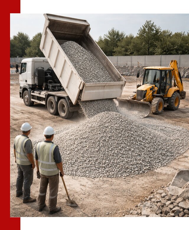 Купить известняковый щебень фракции 5–10 мм с доставкой в Павловском Посаде