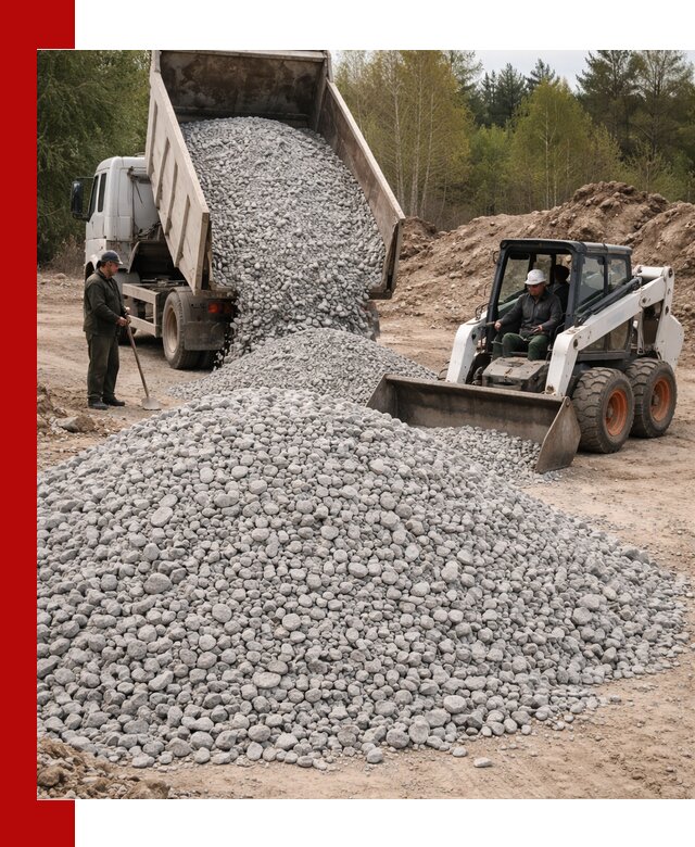Доставка доломитового щебня в Павловском Посаде напрямую от карьера