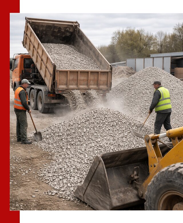 Доломитовый щебень фракции 5-20 с доставкой в Павловском Посаде