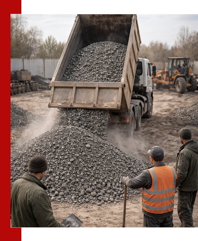 Доставка шлакового щебня в удобные сроки по выгодной цене в Павловском Посаде