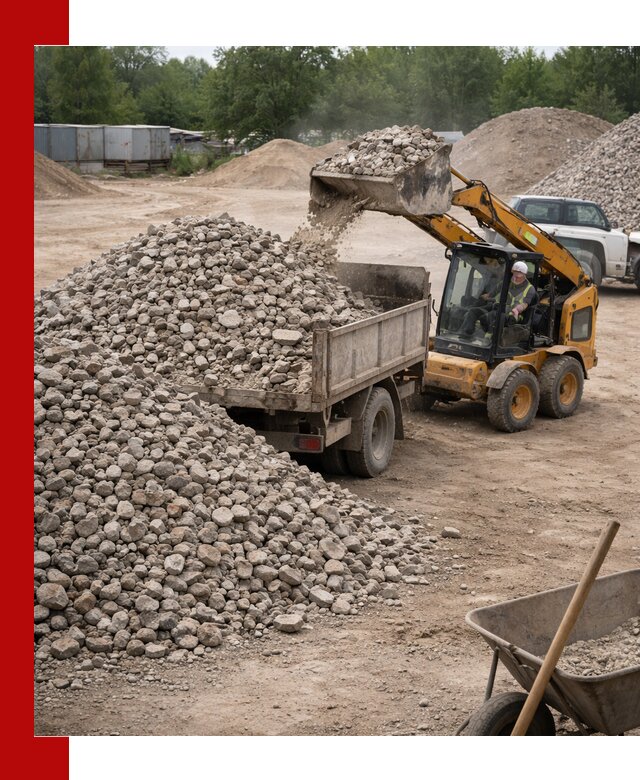 Доставка вторичного щебня в Павловском Посаде для строительных работ
