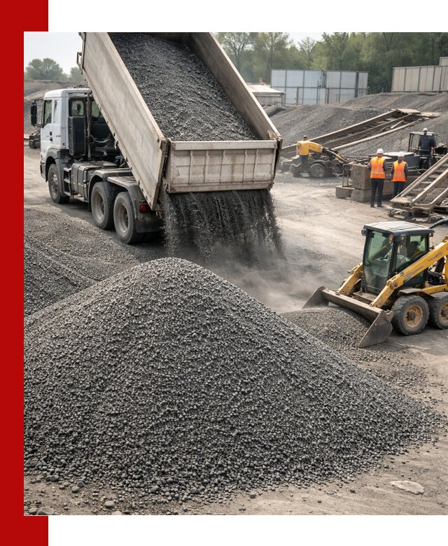 Вторичный щебень фракция 0–5 с доставкой в Павловском Посаде