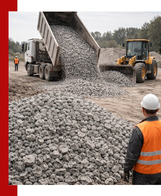 Доставка бетонного щебня фракции 20-40 в Павловском Посаде