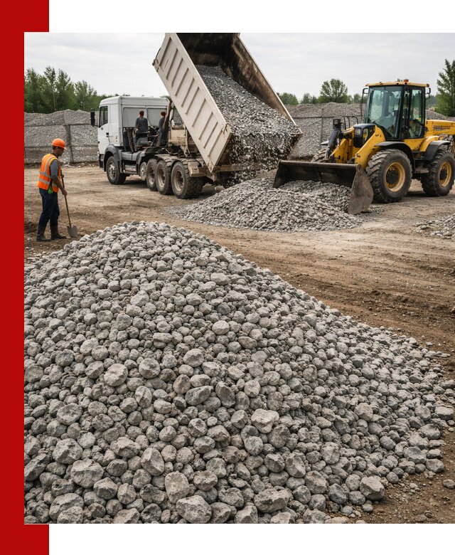 Доставка бетонного щебня фракции 40-70 в Павловском Посаде