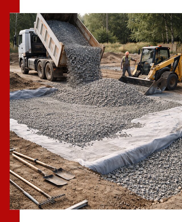 Щебень для фундамента с доставкой в Павловском Посаде