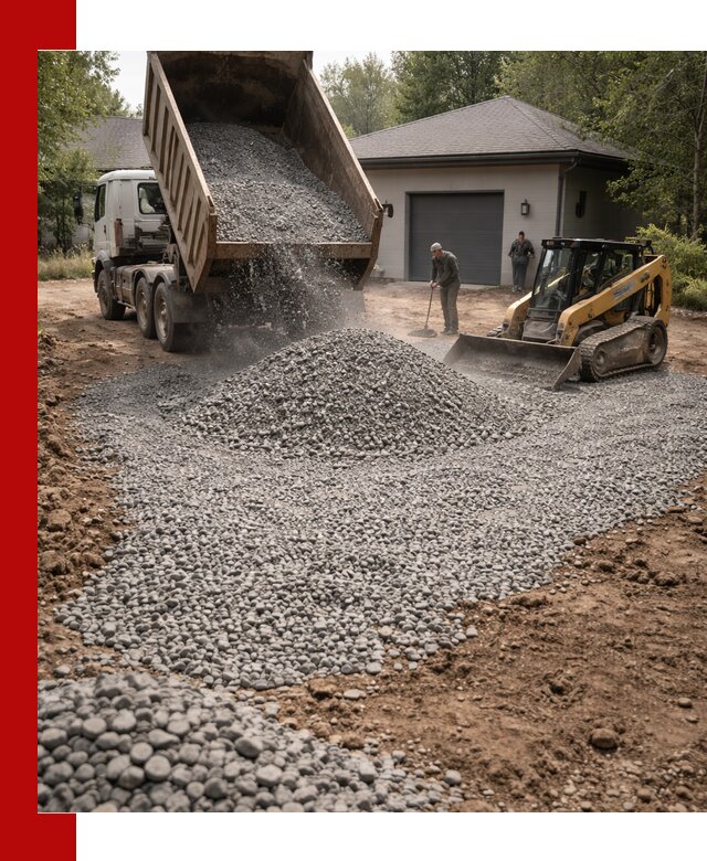 Щебень для парковки в Павловском Посаде: доставка и укладка качественного материала