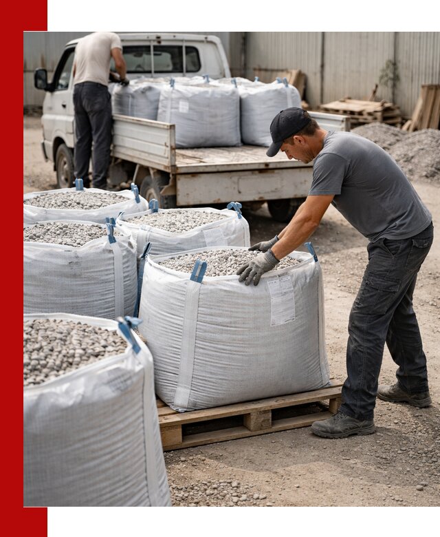 Доставка щебня в мешках по выгодным ценам в Павловском Посаде