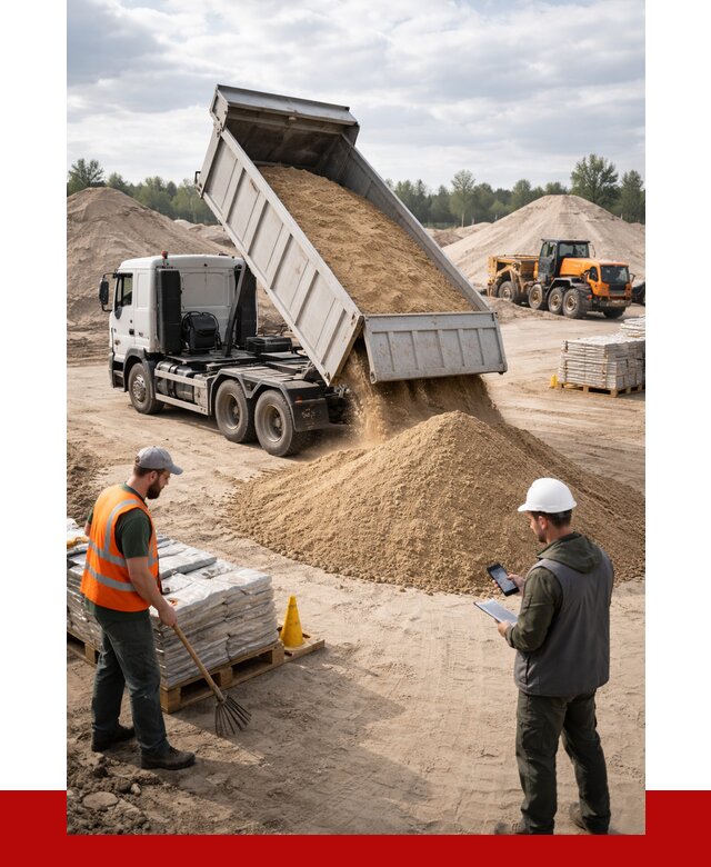 Карьерный песок с доставкой в Павловском Посаде от 3658 р. ПРОНЕРУДПвл