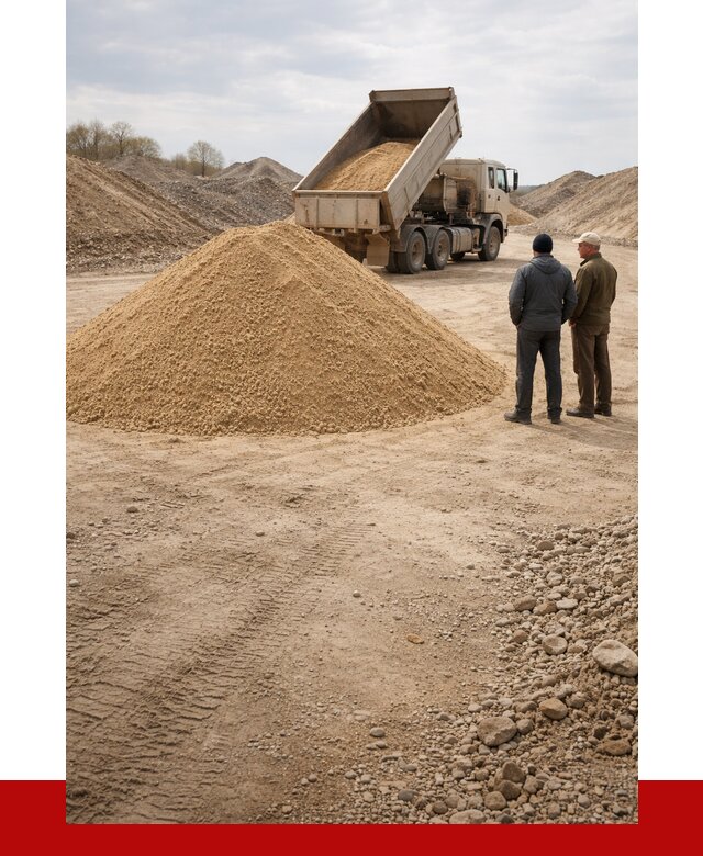 Карьерный песок крупнозернистый в Павловском Посаде от 8638 р | ПРОНЕРУДПвл