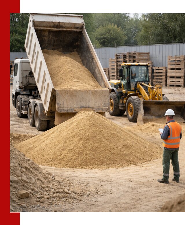 Доставка карьерного мелкозернистого песка в Павловском Посаде