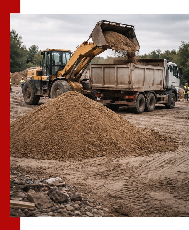 Доставка речного песка навалом в Павловском Посаде быстро и выгодно