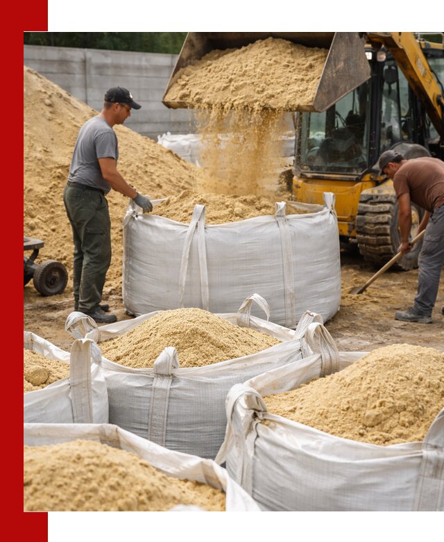 Поставка качественного песка для кладки в Павловском Посаде
