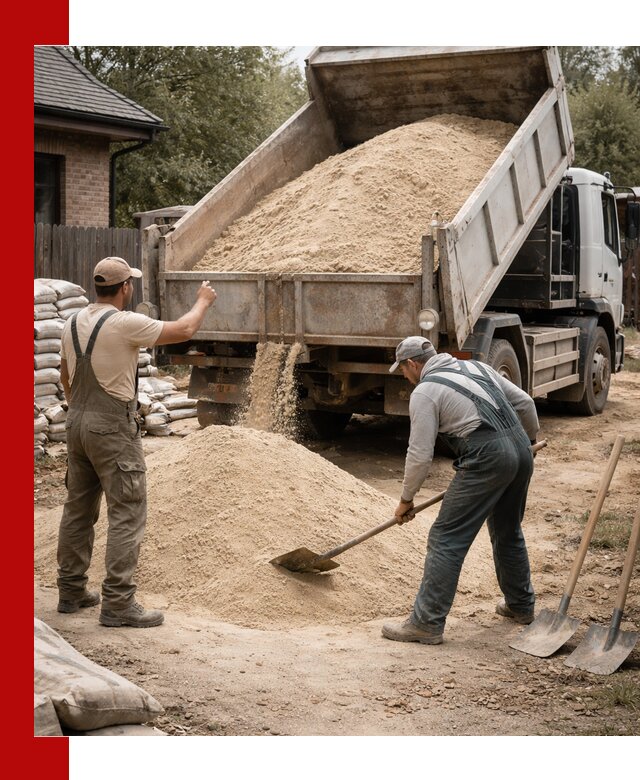 Песок для штукатурки с доставкой в Павловском Посаде качественный и чистый