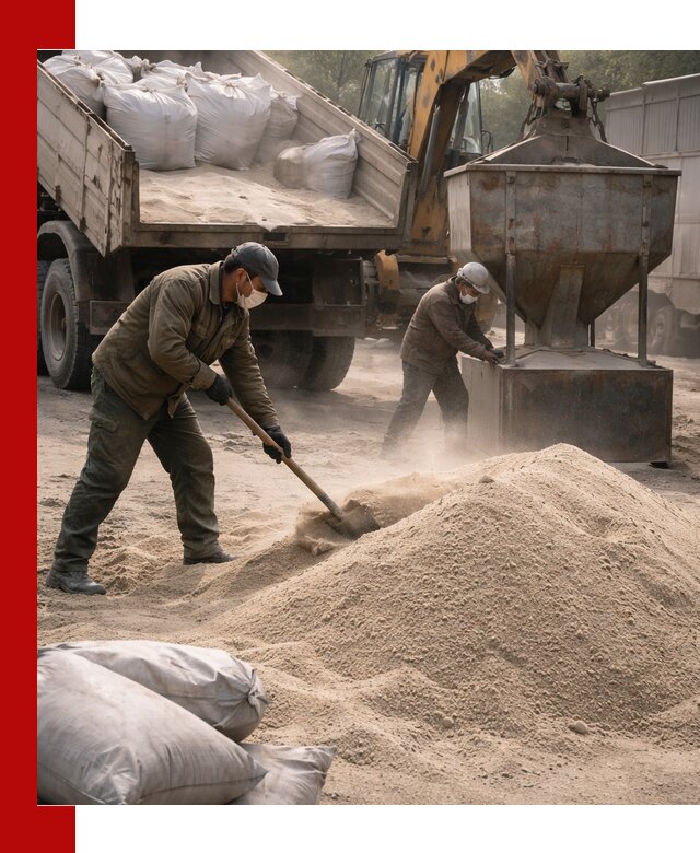 Кварцевый песок для пескоструя в Павловском Посаде — доставка и качество