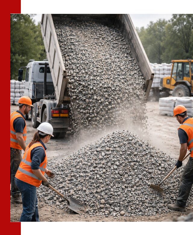 Доставка гравия и камня в Павловском Посаде оптом и в розницу
