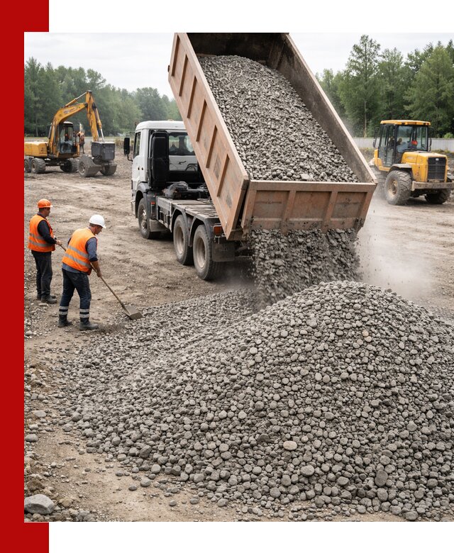 Доставка гравия фракции 40-70 в Павловском Посаде оптом и в розницу