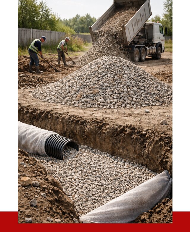 Гравий для дренажа в Павловском Посаде от 2236 р., доставка ПРОНЕРУДПвл