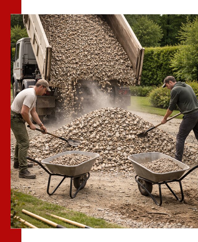 Доставка и продажа декоративной гальки в Павловском Посаде