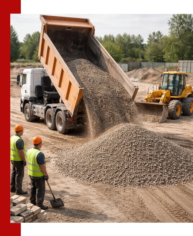 Доставка щебёночно-песчаной смеси ЩПС С7 в Павловском Посаде