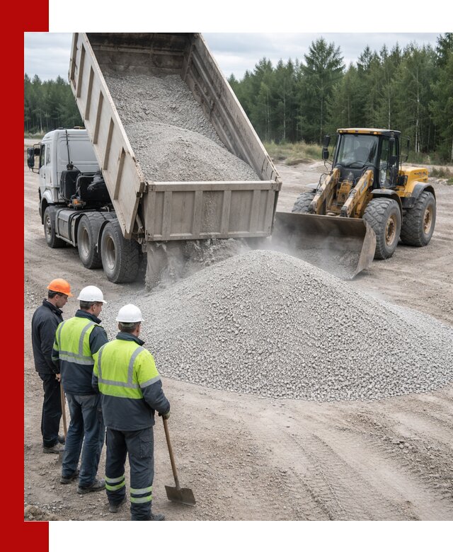 Известняковый отсев 0-5 доставка в Павловском Посаде быстро и выгодно