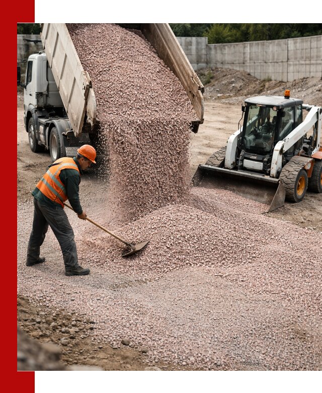 Крошка розовый гранит с доставкой в Павловском Посаде от производителя