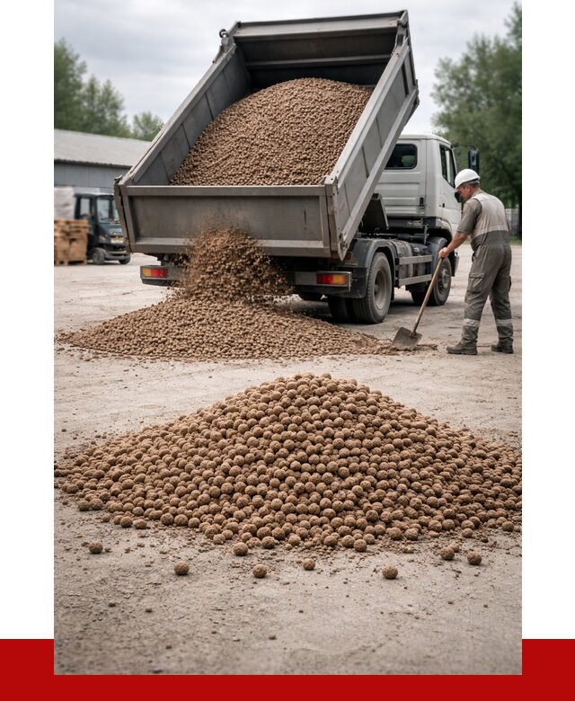 Керамзит с доставкой в Павловском Посаде от 4268 р. за м3 | ПРОНЕРУДПвл