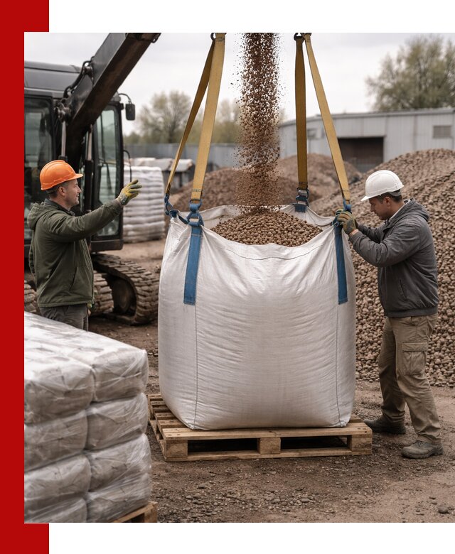 Керамзит в биг-бегах с доставкой в Павловском Посаде
