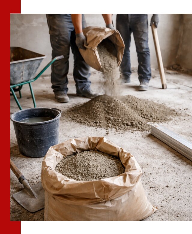 Доставка сухой смеси для стяжки в Павловском Посаде