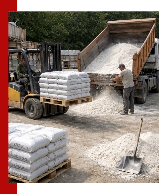 Доставка строительной извести оптом и в розницу в Павловском Посаде