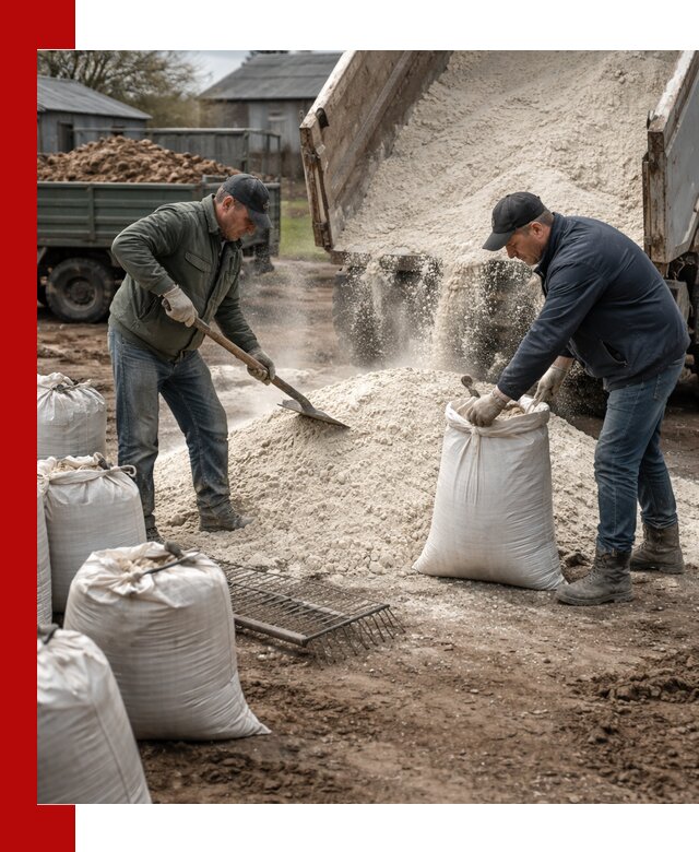 Доставка извести пушонки в Павловском Посаде оптом и мелким оптом