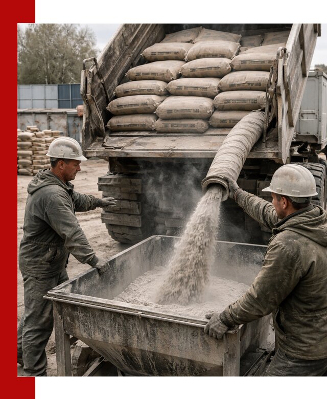 Доставка цемента М400 в Павловском Посаде оптом и в розницу