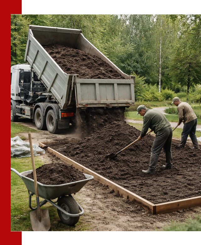Доставка грунта для озеленения и благоустройства в Павловском Посаде