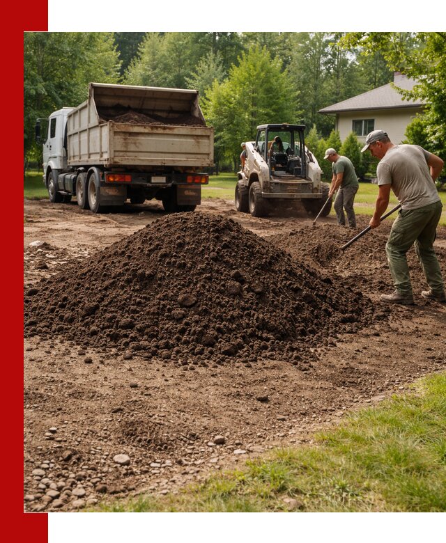 Доставка и укладка грунта для газона в Павловском Посаде