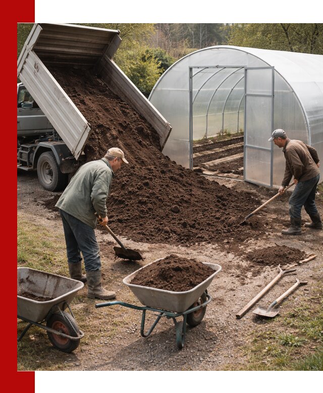 Грунт для теплицы с доставкой в Павловском Посаде — плодородный субстрат под растения