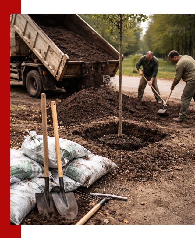 Грунт для посадки деревьев в Павловском Посаде — доставка и подготовка почвы