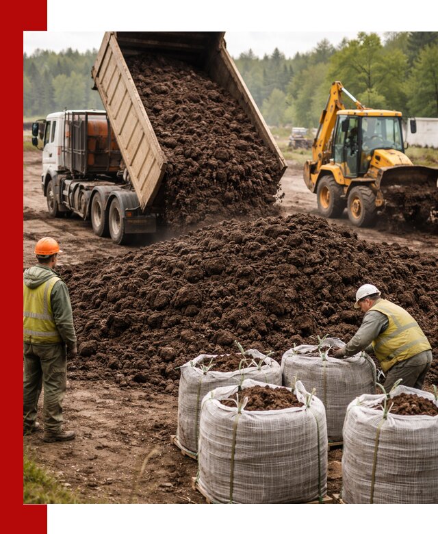 Доставка нейтрального торфа в Павловском Посаде оптом и в розницу