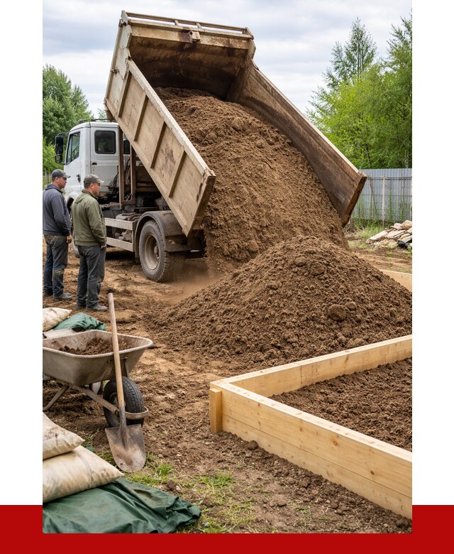Торфо песчаная смесь в Павловском Посаде с доставкой от 1880 р. | ПРОНЕРУДПвл