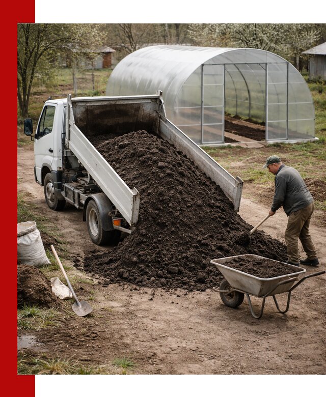 Чернозем для теплицы с доставкой в Павловском Посаде