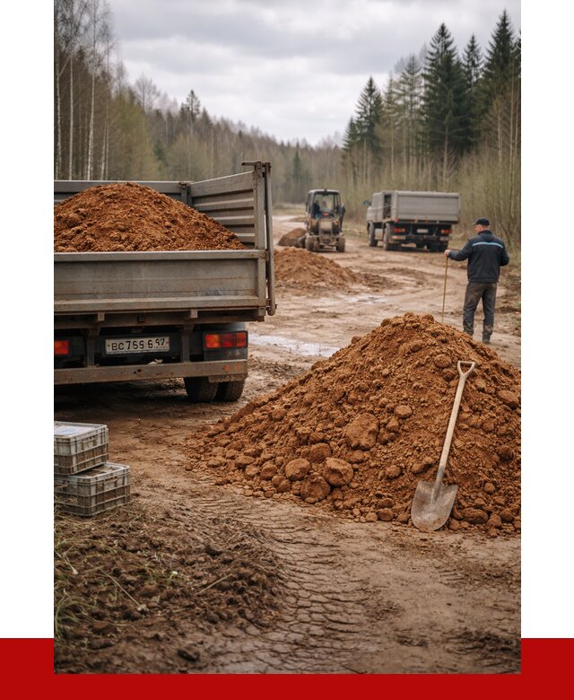 Глина и суглинки в Павловском Посаде от 4573 р. за куб | ПРОНЕРУДПвл