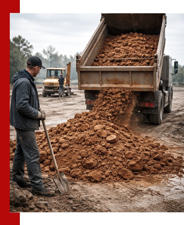 Глина для засыпки в Павловском Посаде с доставкой самосвалами