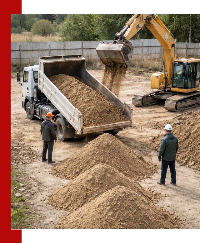 Доставка супеси вагонными и автопартиями в Павловском Посаде