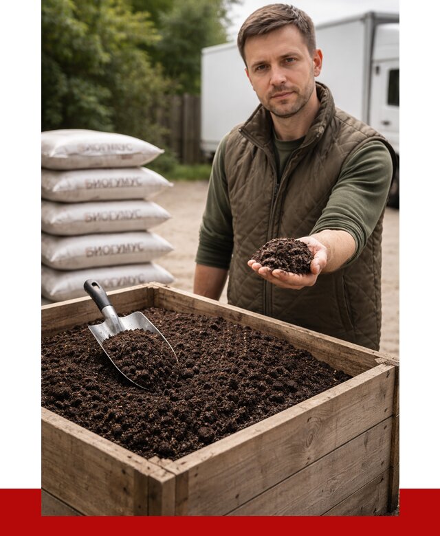 Купить биогумус в Павловском Посаде с доставкой от 8638 р. за куб | ПРОНЕРУДПвл