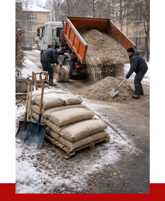 Противогололедные материалы оптом в Павловском Посаде от 4268 р. | ПРОНЕРУДПвл