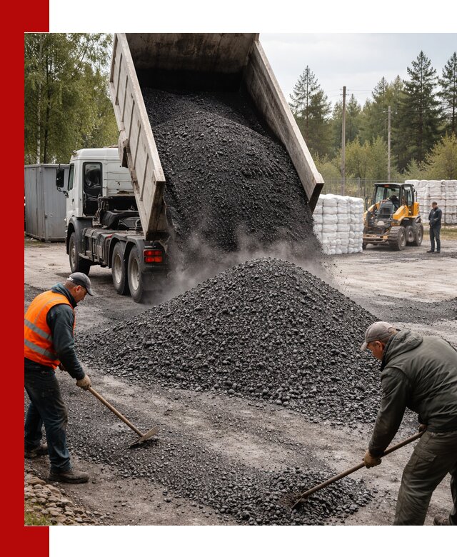 Доставка и продажа асфальтного гранулята в Павловском Посаде